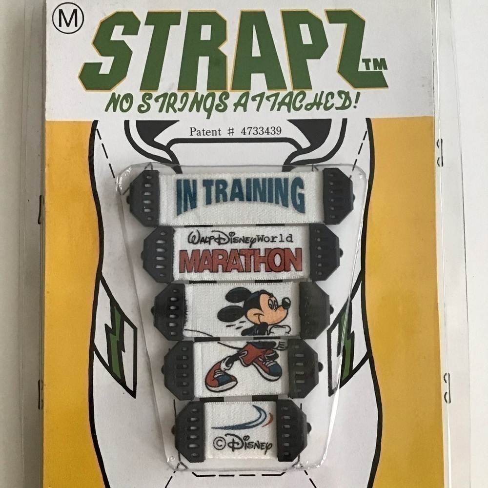LAST 1! Disney Marathon Shoelaces Strapz No String SET OF 10 ADULT Medium NEW - Picture 2 of 12